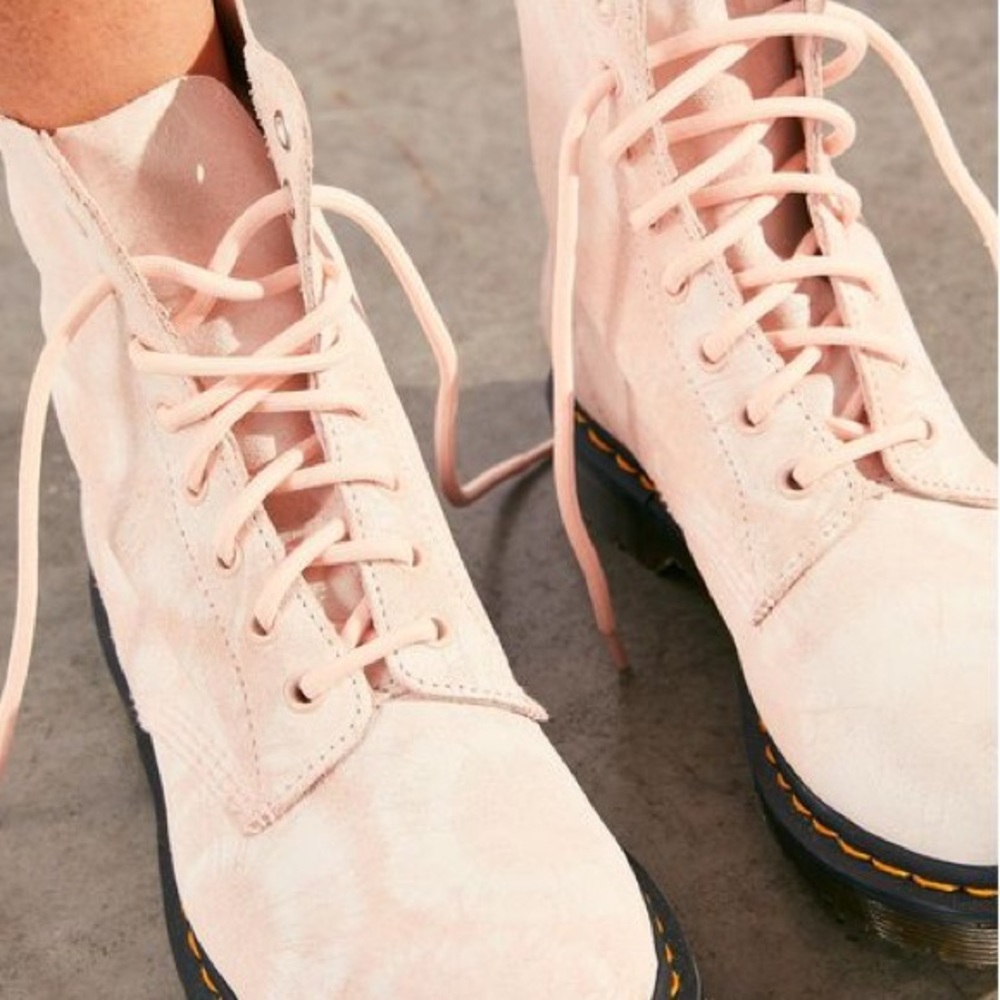 Dr. Martens 1460 Pascal Tie Dye Printed Suede Leather Ankle Boots